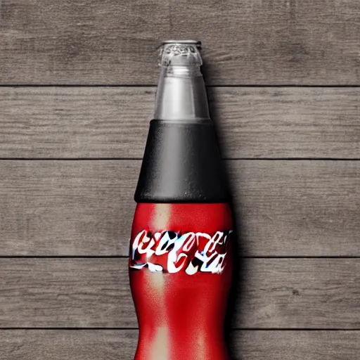 Prompt: coke agrum bottle, advertisement photography