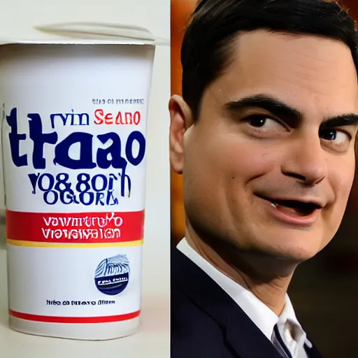 Prompt: ben shapiro yogurt