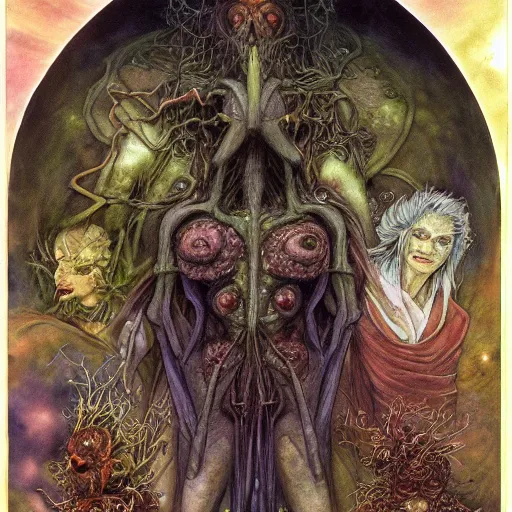 Prompt: The end of an organism, by Brian froud