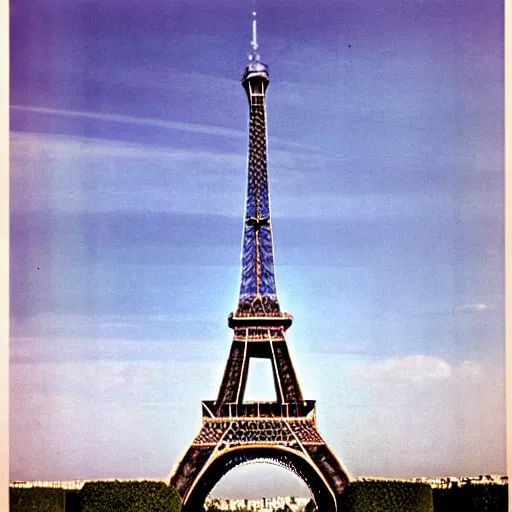 Image similar to The Eiffel tower redesigned by Albert Speer, Colour photograph, detailed, architecture