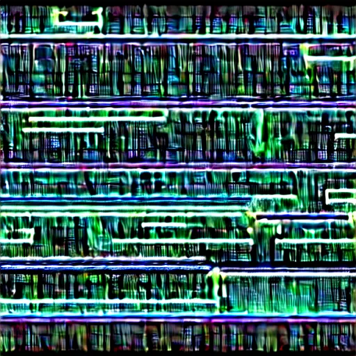 Image similar to nuclear brutalist synthetic sounds waves in infinite recursion, in the style of a YouTube thumbnail