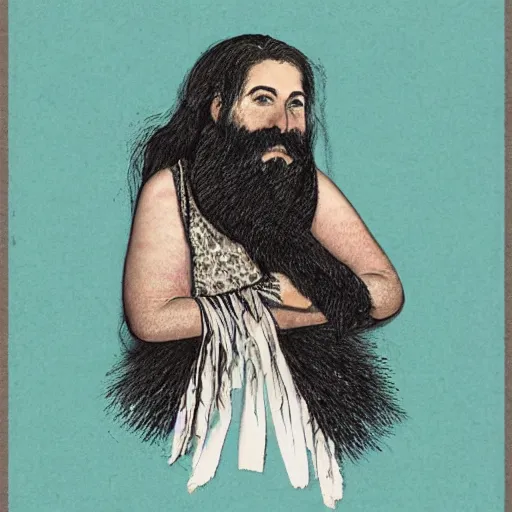 Image similar to bearded woman