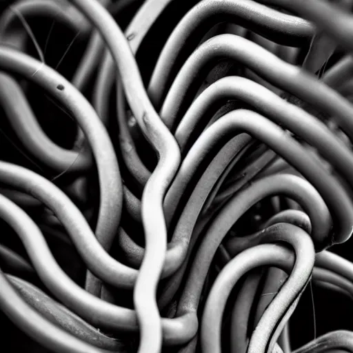 Image similar to curly tendrils of a climber, award winning black and white photography