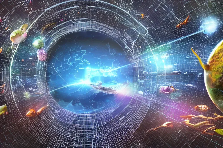 Image similar to 3 d rendered visualization depicting humanity's popularity with extraterrestrial cultures, digital display, highly detailed, full color, crisp detailed 3 d render