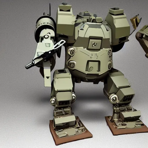 Image similar to fat military mech