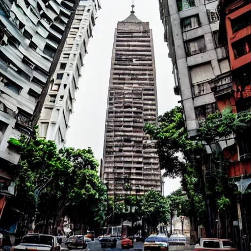 Prompt: old skyscraper in buenos aires