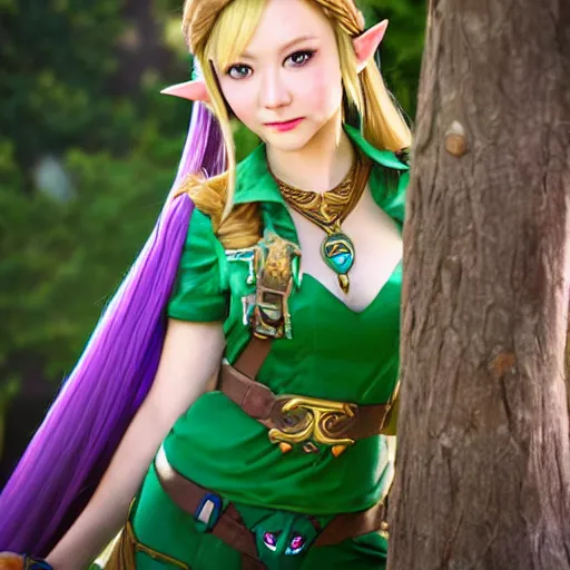 Image similar to zelda, zelda, zelda beautiful girl by Sam Yang