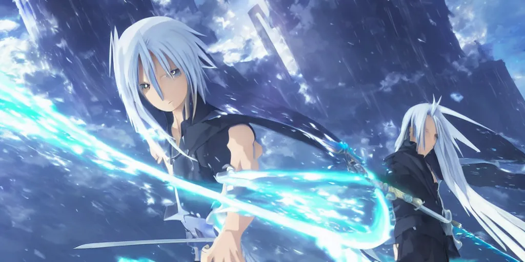 Image similar to Sephiroth in Your Name by Makoto Shinkai