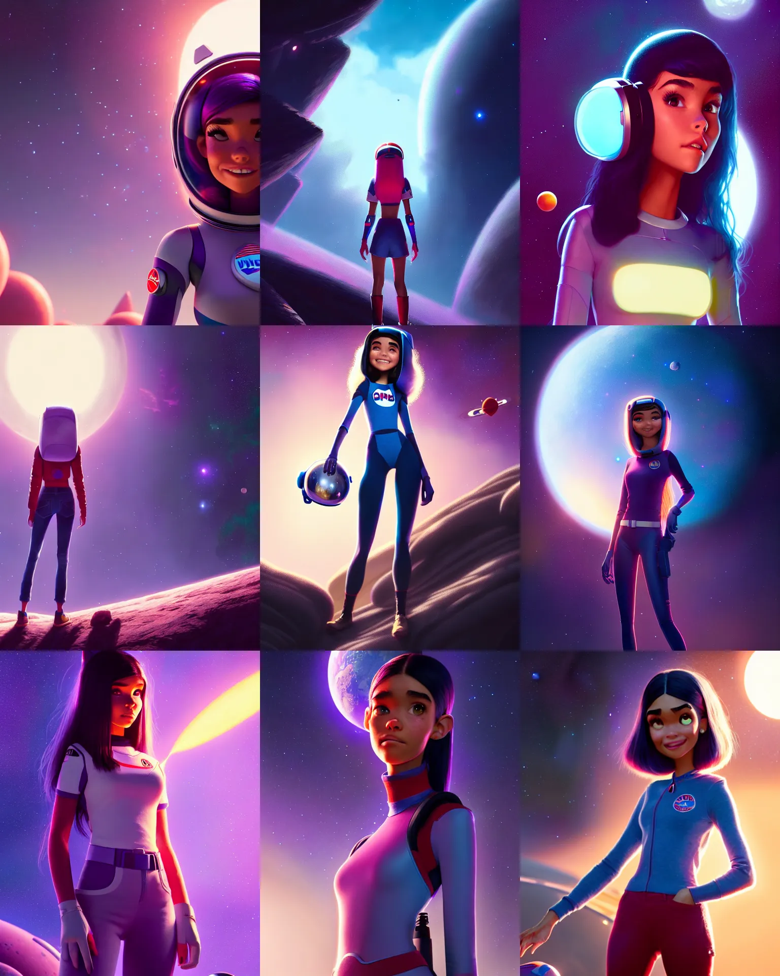 Prompt: a photo of madison beer : : college woman : : as space girl by pixar : : by greg rutkowski, wlop, rossdraws, unreal engine, sweaty 4 k, hdr, : :