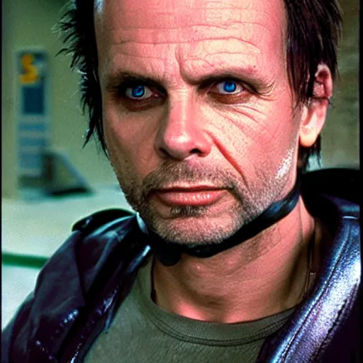 Prompt: michael biehn as solid snake