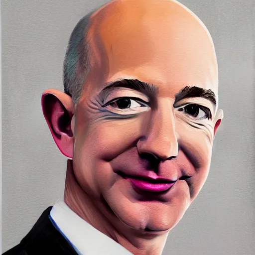 Prompt: portrait of jeff bezos by adams arthur