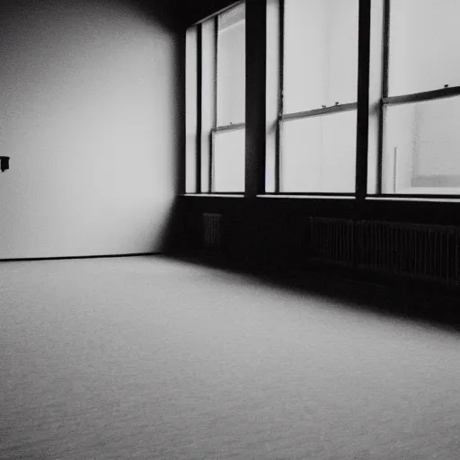 Prompt: empty office, photograph