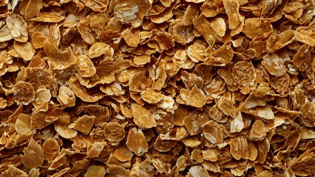 Image similar to rough sandpaper touching downpour of cornflakes