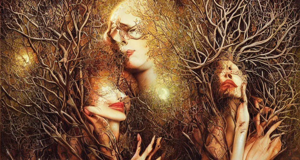 Image similar to Trees without leaves, by Karol Bak