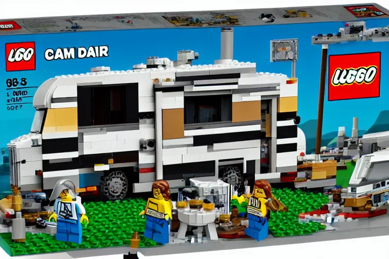 Prompt: rv meth lab 1 9 8 5 lego set