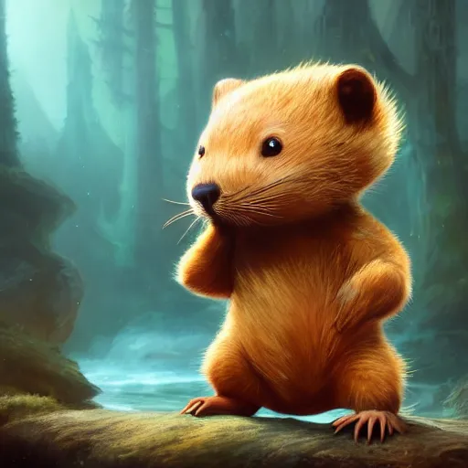 Prompt: the most adorable beaver in the universe, huggy wuggy from poppy playtime video game, fullbody, ultra high detailed, glowing lights, oil painting, greg rutkowski, charlie bowater, beeple, unreal 5, daz, hyperrealistic, octane render, rpg portrait, dynamic lighting, fantasy art, beautiful face