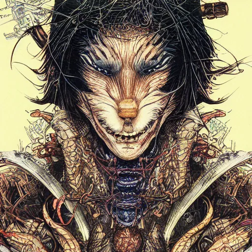 Image similar to portrait of crazy splinter, symmetrical, by yoichi hatakenaka, masamune shirow, josan gonzales and dan mumford, ayami kojima, takato yamamoto, barclay shaw, karol bak, yukito kishiro