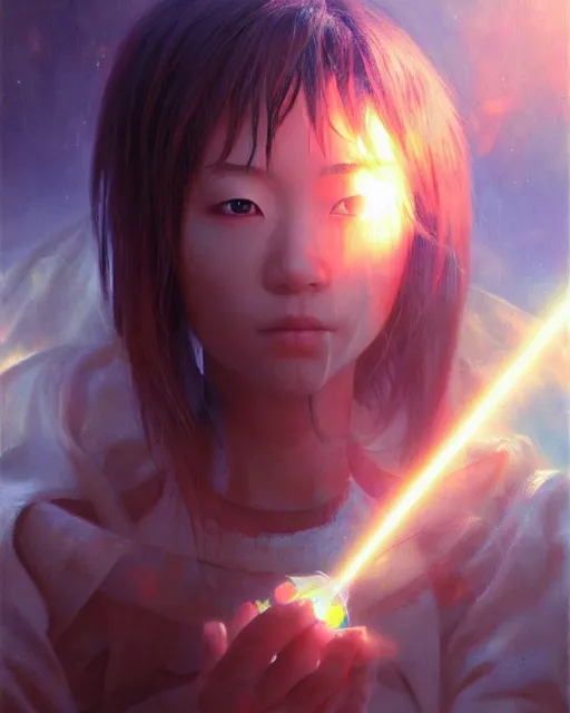 Prompt: asuka soryu, award winning photograph, radiant flares, realism, lens flare, intricate, various refining methods, micro macro autofocus, evil realm magic painting vibes, hyperrealistic painting by michael komarck - daniel dos santos