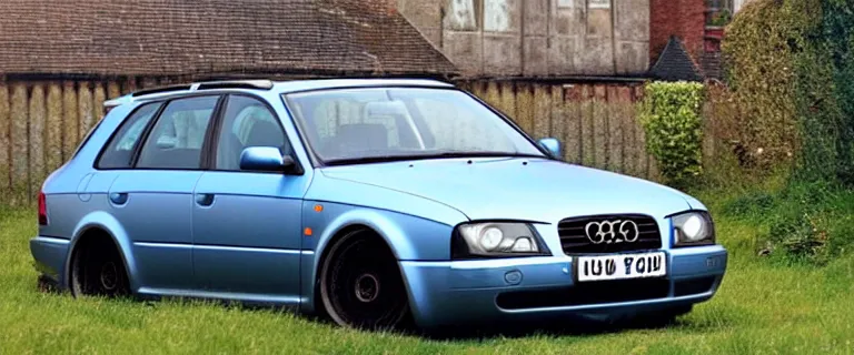 Image similar to Beater Denim Blue Audi A4 B6 Avant (2002) with patina, created by Barclay Shaw