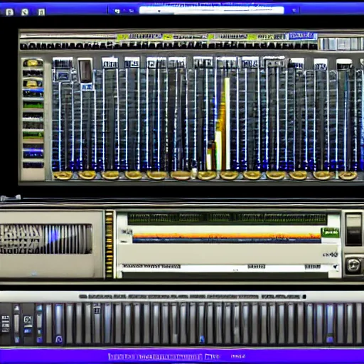 Prompt: Original WinAmp 1984 Mac