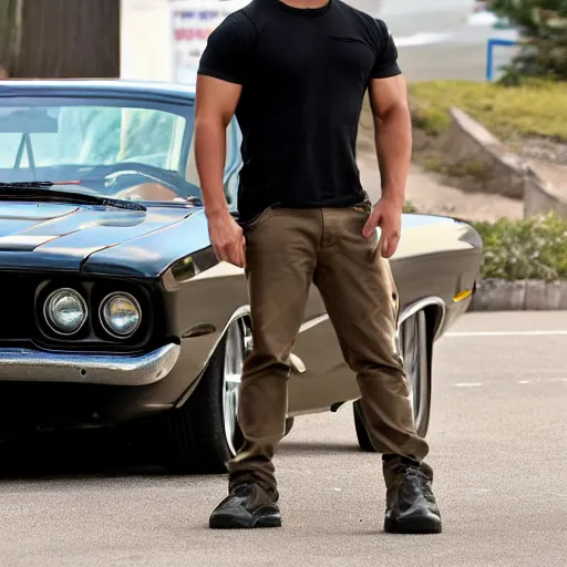 Image similar to high quality photo of dominic toretto