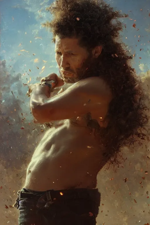 Prompt: rage against the machine, 8 k, trending on artstation, smooth, sharp focus artwork by gustave courbet, mark keathley, greg rutkowski and annie leibowitz