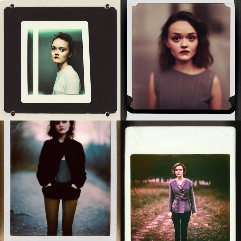 Prompt: color polaroid of olivia cooke by andrei tarkovsky