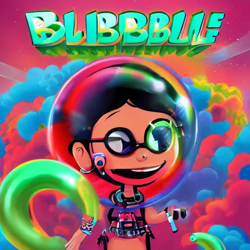 Prompt: epic album cover, bubbletrouble 21112, tending on artstation, award-winning art