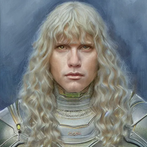 Prompt: Griffith, portrait art by Donato Giancola and James Gurney, digital art, trending on artstation