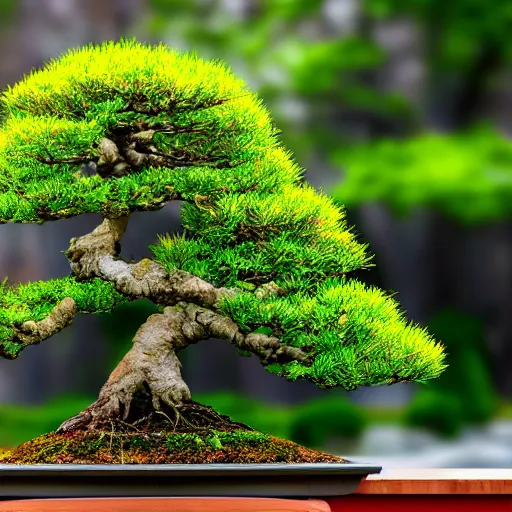 Image similar to beautiful photo of bonsai , uhd, HDR , very relaxing