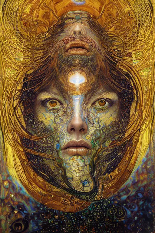 Rebirth by Karol Bak, Jean Deville, Gustav Klimt, and | Stable ...