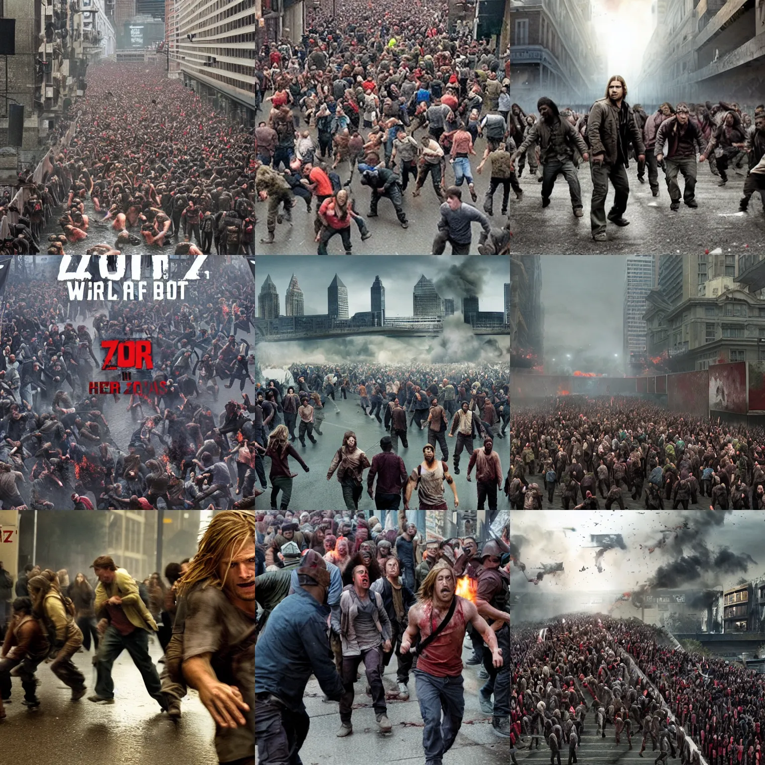 Prompt: world war z in cincinnati