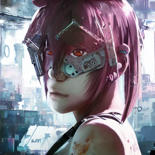 Cyberpunk Anime Girl Animated by Anime Diary - Free download on ToneDen