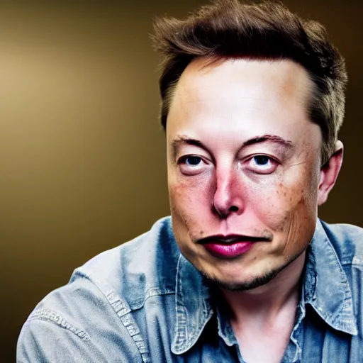 Image similar to A portrait photo of Elon Musk teams up with a teenage Elon Musk, perfect faces, 50 mm, award winning photography