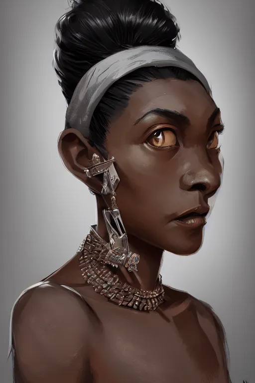 Image similar to a portrait of humanization of gloria from madagascar, grim - lighting, high - contrast, intricate, elegant, highly detailed, digital painting, artstation, concept art, smooth, sharp focus, illustration