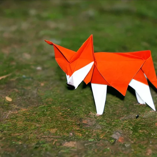 Image similar to origami fox