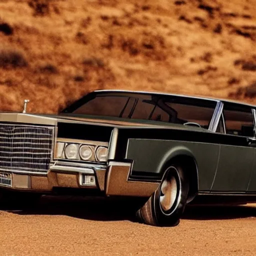 Image similar to a lincoln continental in mad max