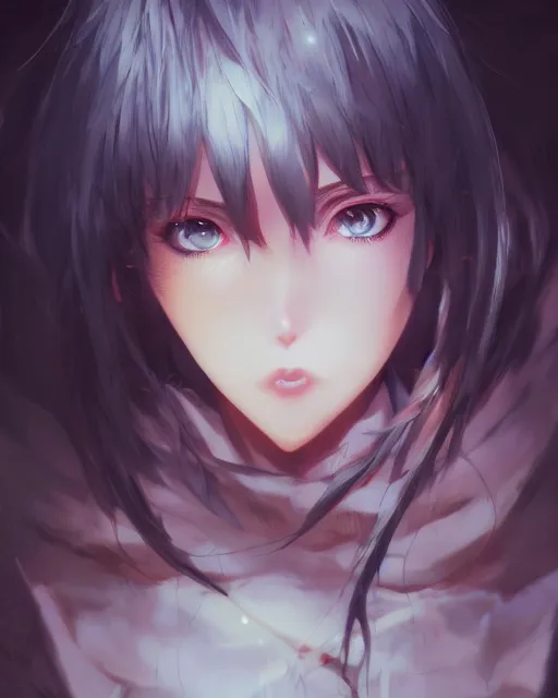 Image similar to illustration of an anime girl's eyes being mind controlled by artgerm and wlop and greg rutkowski, digital art, extreme detail, realistic lighting, cinematic composition, concept art, sharp focus, colorful, photorealistic eyes, 8 k