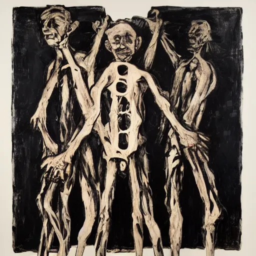 Image similar to vengeance, by georg baselitz