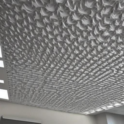 Image similar to a 3d printed ceiling