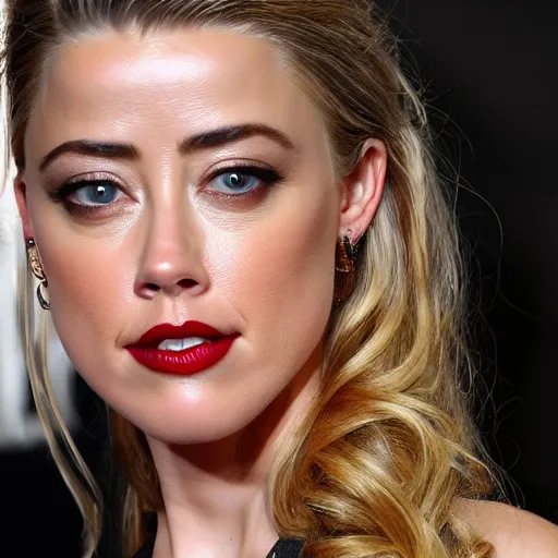Image similar to a gourd mixed with amber heard hybrid intercross