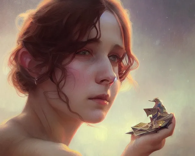 Image similar to photography of erica hopper, deep focus, d & d and mtg, fantasy, intricate, elegant, highly detailed, digital painting, artstation, concept art, matte, sharp focus, illustration, hearthstone, art by artgerm and greg rutkowski and alphonse mucha