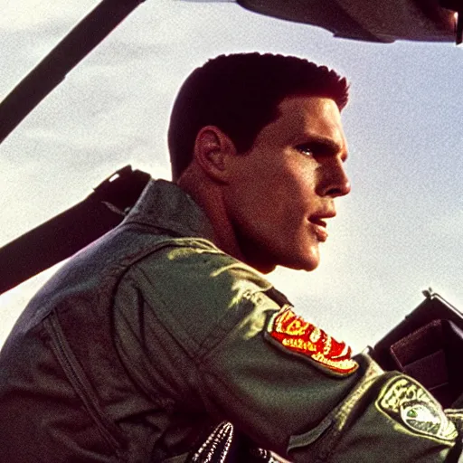 Image similar to Live Action Still of Jerma in Top Gun, real life, hyperrealistic, ultra realistic, realistic, highly detailed, epic, HD quality, 8k resolution, body and headshot, film still