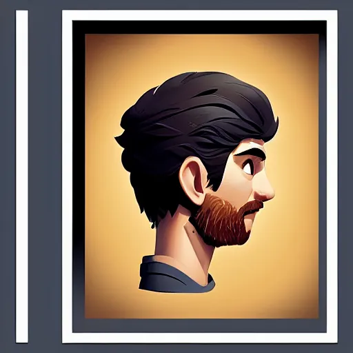 Image similar to face icon stylized minimalist george lucas, loftis, cory behance hd by jesper ejsing, by rhads, makoto shinkai and lois van baarle, ilya kuvshinov, rossdraws global illumination