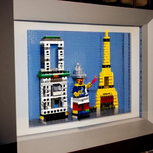 Image similar to paris made with lego