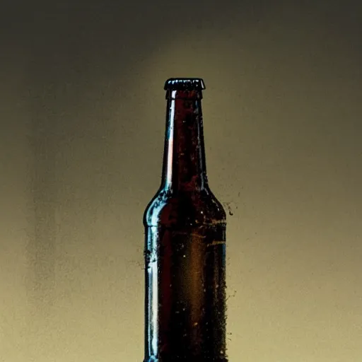 Prompt: a bottle of beer testifying in court, dramatic lighting, illustration by Greg rutkowski, yoji shinkawa, 4k, digital art, concept art, trending on artstation