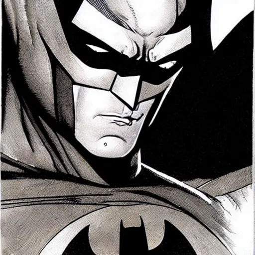 Image similar to batman portrait by jim lee