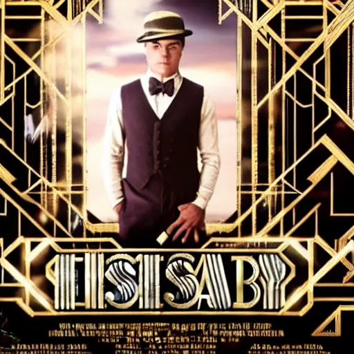 Prompt: a film still of Jonathan Joestar in The Great Gatsby(2013)