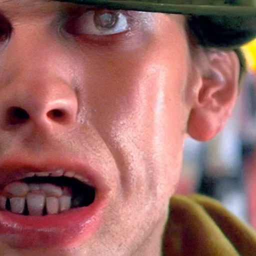 Image similar to Live Action Still of Jerma in A Clockwork Orange, real life, hyperrealistic, ultra realistic, realistic, highly detailed, epic, HD quality, 8k resolution, body and headshot, film still