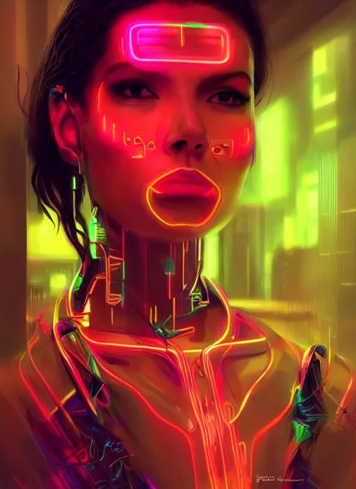 Image similar to a latino female humanoid, cyber neon lighting, futurism, cyberpunk high fashion, glamor profile pose, hyper photorealistic, intricate futuristic jewelry, crispy quality, digital photography, trending in artstation, trending in pinterest, cinematic, 4 k ultra hd, art by pascal blanche, art by greg rutkowski,